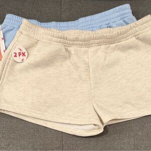 Junior’s Cream and Blue Shorts 2-Pack